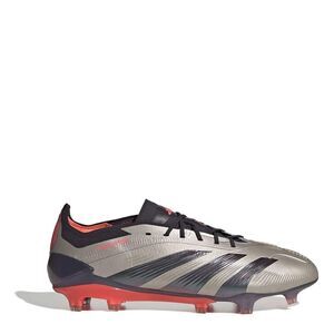 Adidas Mens Predator Elite Firm Ground Football Boots / Silver/Black